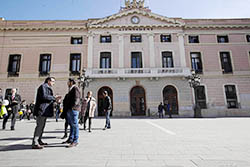 Visita a les obres de FGC de Sabadell a l'estació del Passeig 